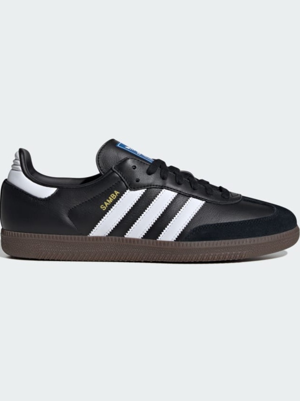 Adidas Samba OG Black Leather Sneakers White Stripes Size 5.5